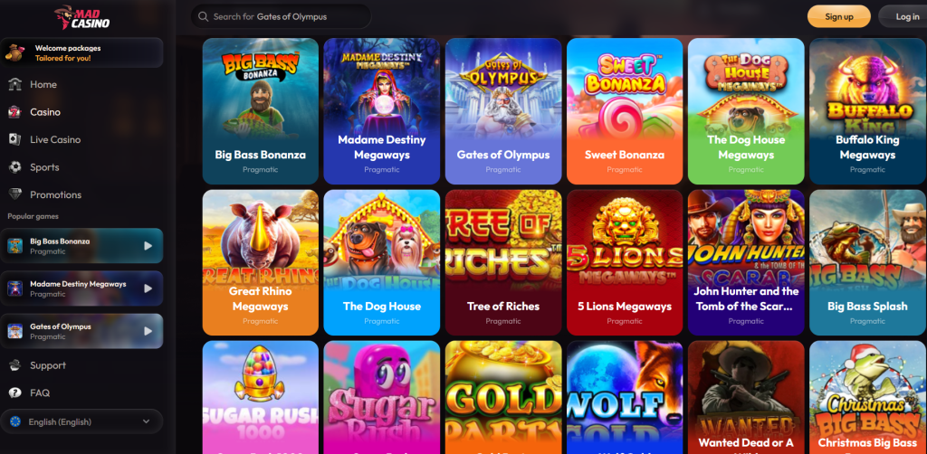 Mad Casino Review
